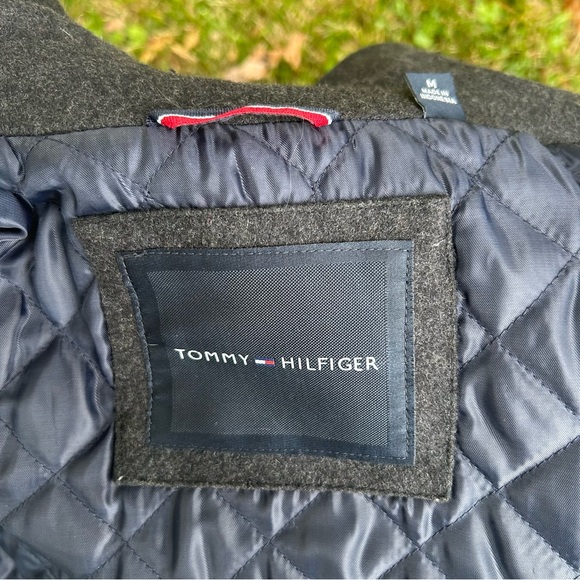 Tommy Hilfiger Classic Wool Single Breasted Coat Mens Medium - Picture 12 of 16